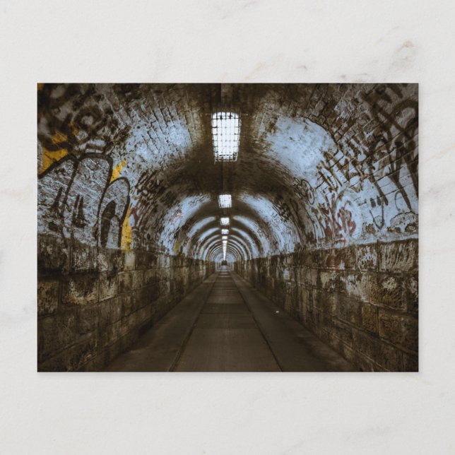Mörkens tunnelbana under jord vykort (Framsida)