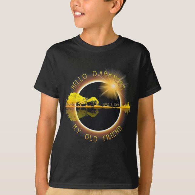Mörker min gamla vän Eclipse T Shirt (Framsida)