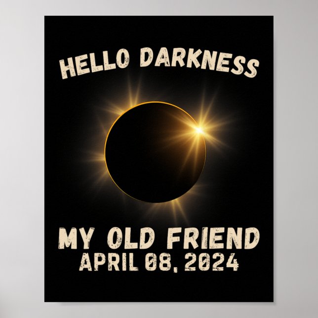 Mörker min gamle vän Eclipse Solar Eclipse 4.08. Poster (Framsidan)
