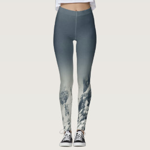 Mörker och moln som täcker berget leggings