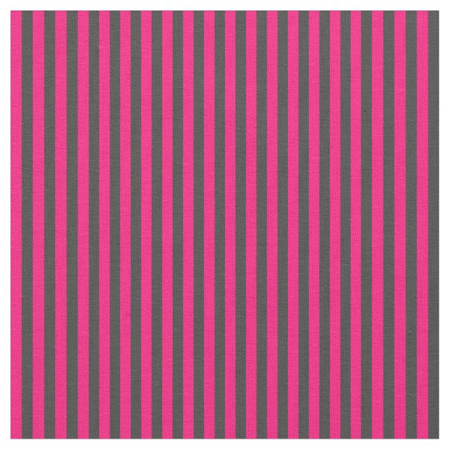 Mörkgrå och varma rosa ränder tyg (Närbild)
