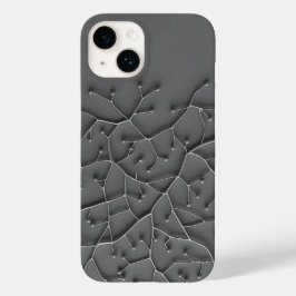 Mörkgrå Organisk iPhone-fodral Modern Struktur