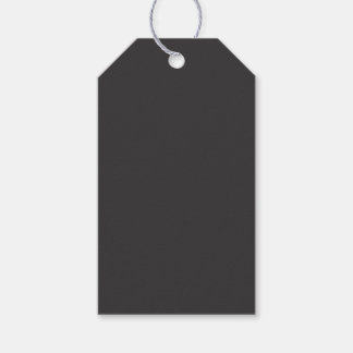 Mörkgrå Presentetikett