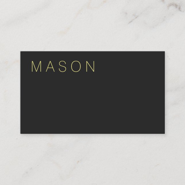Mörkgrå Visitkort (Framsida)