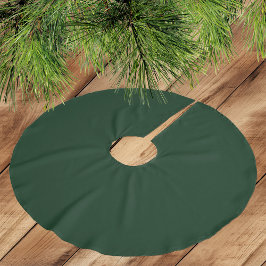 Mörkgrön - Borrstruket polyester trädskört Julgransmatta Borstad Polyester