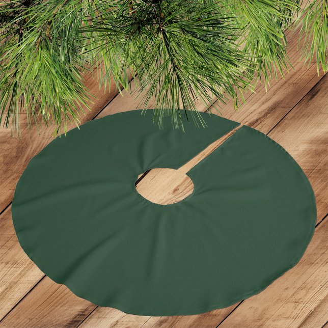 Mörkgrön - Borrstruket polyester trädskört Julgransmatta Borstad Polyester (Skapare uppladdad)