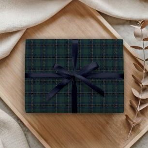 Mörkgrön Navyblå Tartan Rutig Polotröja Equestrian Presentpapper