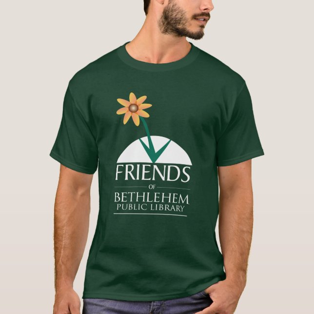 Mörkgrön t-shirt, Friends logotyp T Shirt (Framsida)