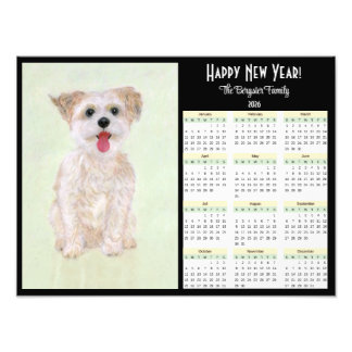 Morkie 2026-kalender fototryck