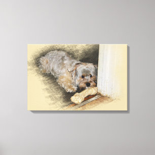 Morkie Art Canvastryck