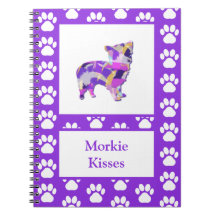 Morkie Cute Hund Silhouette Tass Lila PY&B