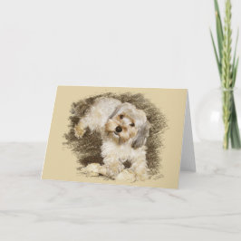 Morkie Greeting Card Kort