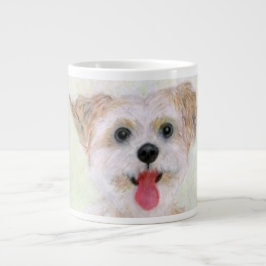 Morkie Hund Close Jumbo Coffee Mugg Jumbo Mugg