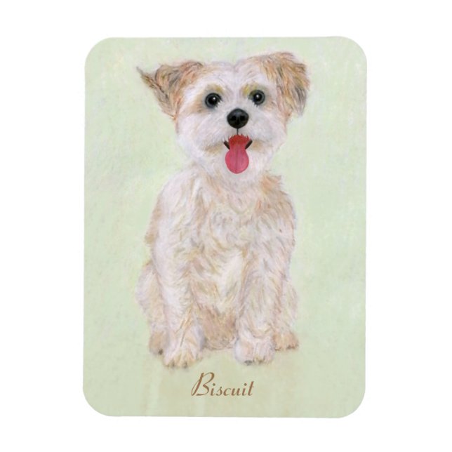 Morkie Hund Flexibel Magnet (Vertikal)