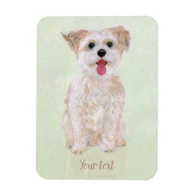 Morkie Hund Flexibel Magnet (Vertikal)