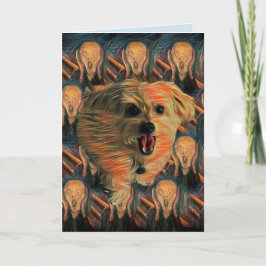 Morkie Hund "The Skräm" Funny 40 födelsedagskort Kort