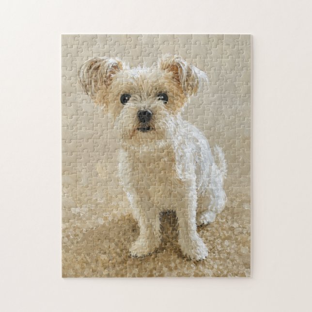 Morkie Kärlek Pussel (Vertikal)