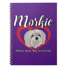 Morkie - Liten hund, stort sinnelag - 3 Anteckningsbok