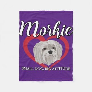 Morkie - Liten hund, stort sinnelag - 3 Fleecefilt