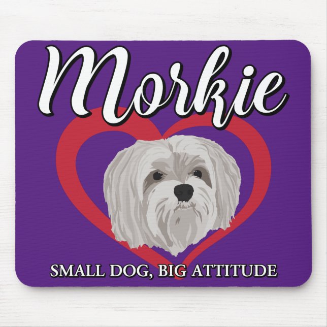 Morkie - Liten hund, stort sinnelag - 3 Musmatta (Framsidan)