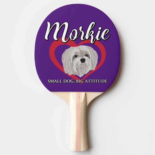Morkie - Liten hund, stort sinnelag - 3 Pingisracket (Framsidan)