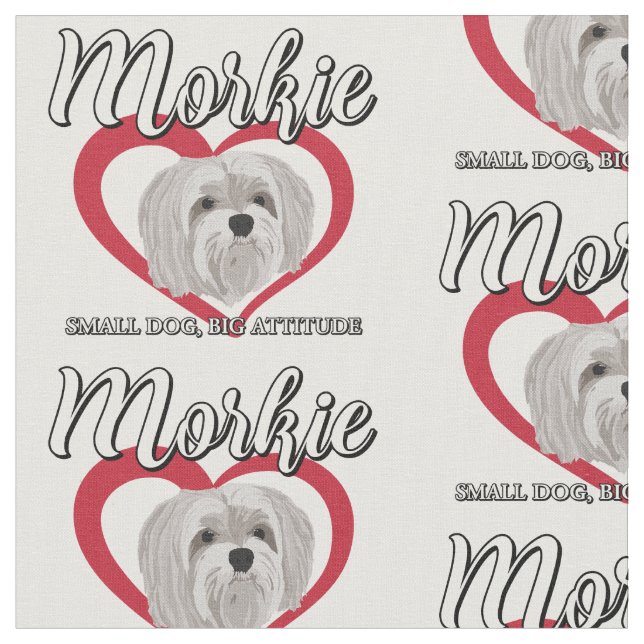 Morkie - Liten hund, stort sinnelag - 3 Tyg (Närbild)