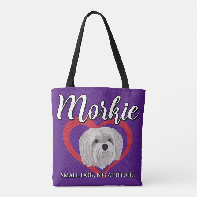 Morkie - Liten hund, stort sinnelag - 3 Tygkasse (Baksida)