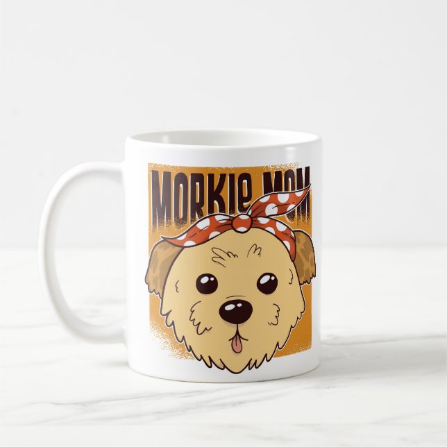 Morkie Mamma Design Kaffemugg (Vänster)