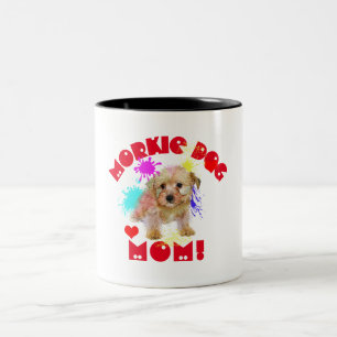 Morkie Mamma Hund älskare Bästa Hund Mamma Två-Tonad Mugg