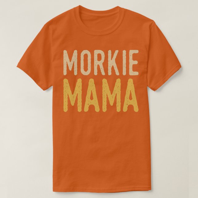 Morkie Mamma T Shirt (Design framsida)