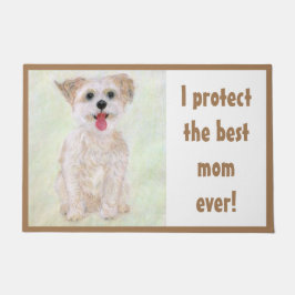 Morkie Mor Guard Hund Doormat Large