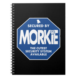 Morkie-Säkerhet-Blå Anteckningsbok