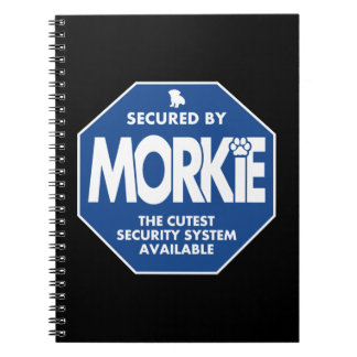 Morkie-Säkerhet-Blå Anteckningsbok