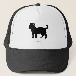 Morkie silhouette truckerkeps