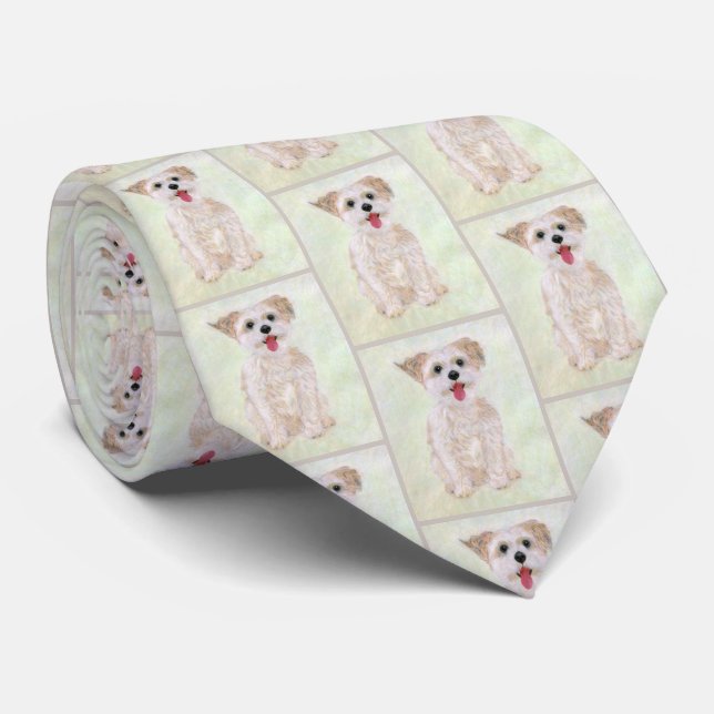 Morkie Tiled Necktie Slips (Rullad)