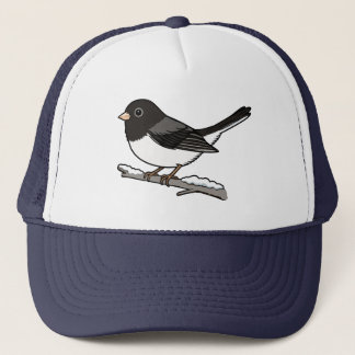 Mörkögd Junco Snöfågel Keps