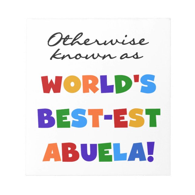 morkolorsabuela anteckningsblock (Framsida)