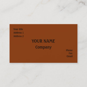 Mörkorange Visitkort
