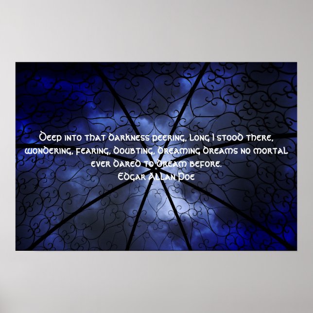 Mörkret Gazebo - Edgar Allen Poe Poster (Framsidan)