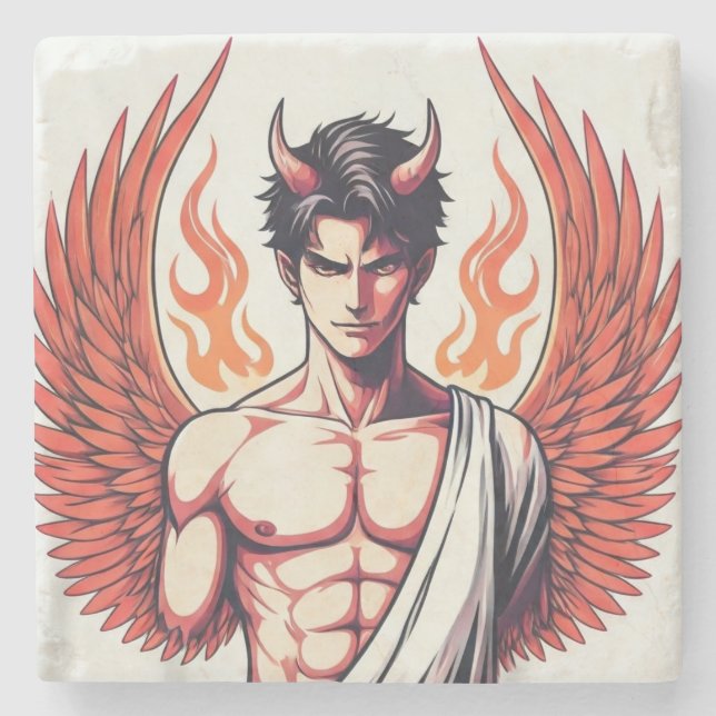 Mörkrets ängel stenunderlägg (Framsidan)