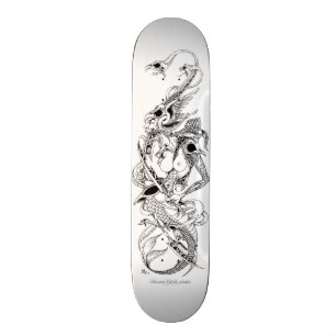 mörkrets dödens fågel mini skateboard bräda 18,5 cm