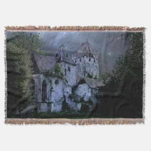 Mörkrets Halloween-slott Filt