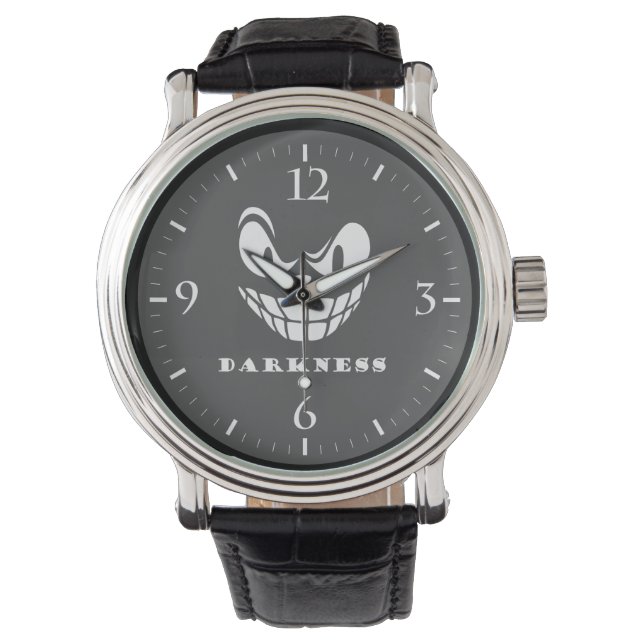Mörkrets monster ansikte armbandsur (Framsida)