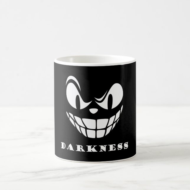 Mörkrets monster ansikte kaffemugg (Center)