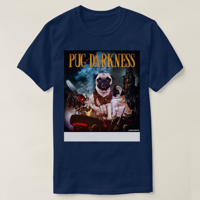 Mörkrets pug t shirt (Design framsida)