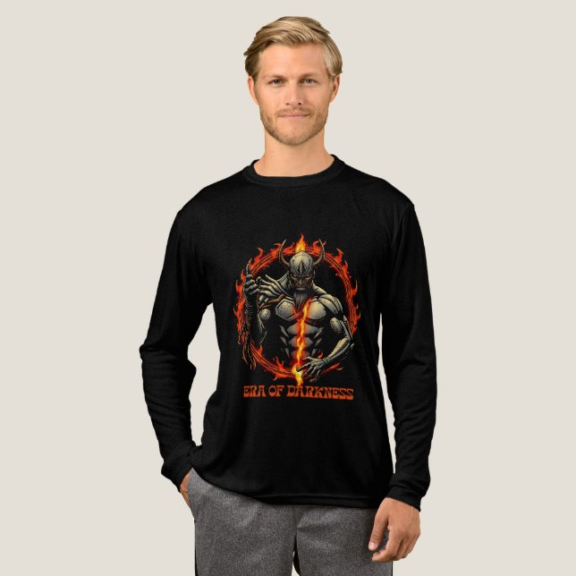 Mörkrets T-Shirt - Ember Ring Warrior Emble (Hel framsida)