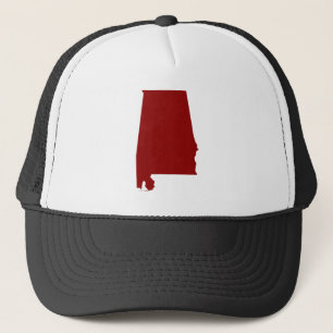 Mörkröd Alabamaform Truckerkeps