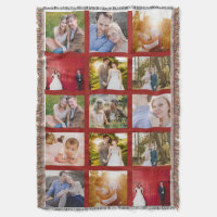 Mörkröd fotokollage