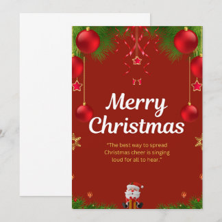 Mörkröd kollektion — Glad jul-design Inbjudningar