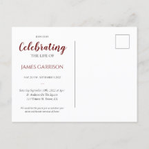 Mörkröd Livets Firande Med Foto Begravning